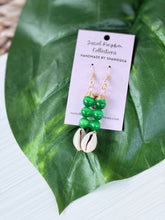 Load image into Gallery viewer, Beaded Cowrie Shell Dangle