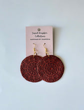 Load image into Gallery viewer, Mandala Fish Hook Statement Earring