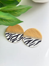 Load image into Gallery viewer, Hand Painted Button Earrings