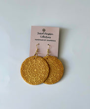 Load image into Gallery viewer, Mandala Fish Hook Statement Earring