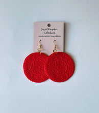 Load image into Gallery viewer, Mandala Fish Hook Statement Earring