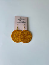 Load image into Gallery viewer, Mandala Fish Hook Statement Earring