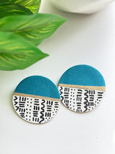 Load image into Gallery viewer, Hand Painted Button Earrings