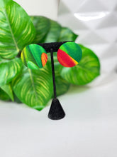 Load image into Gallery viewer, Ankara Print Button Stud Earrings – Handmade African Fabric Earrings
