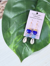 Load image into Gallery viewer, Beaded Cowrie Shell Dangle
