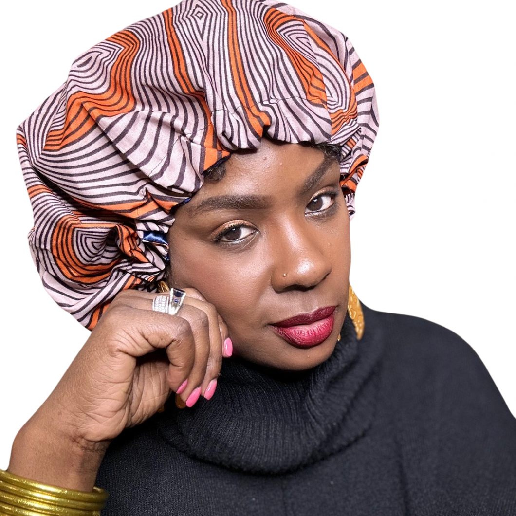 Nala Ankara Satin Lined Bonnet